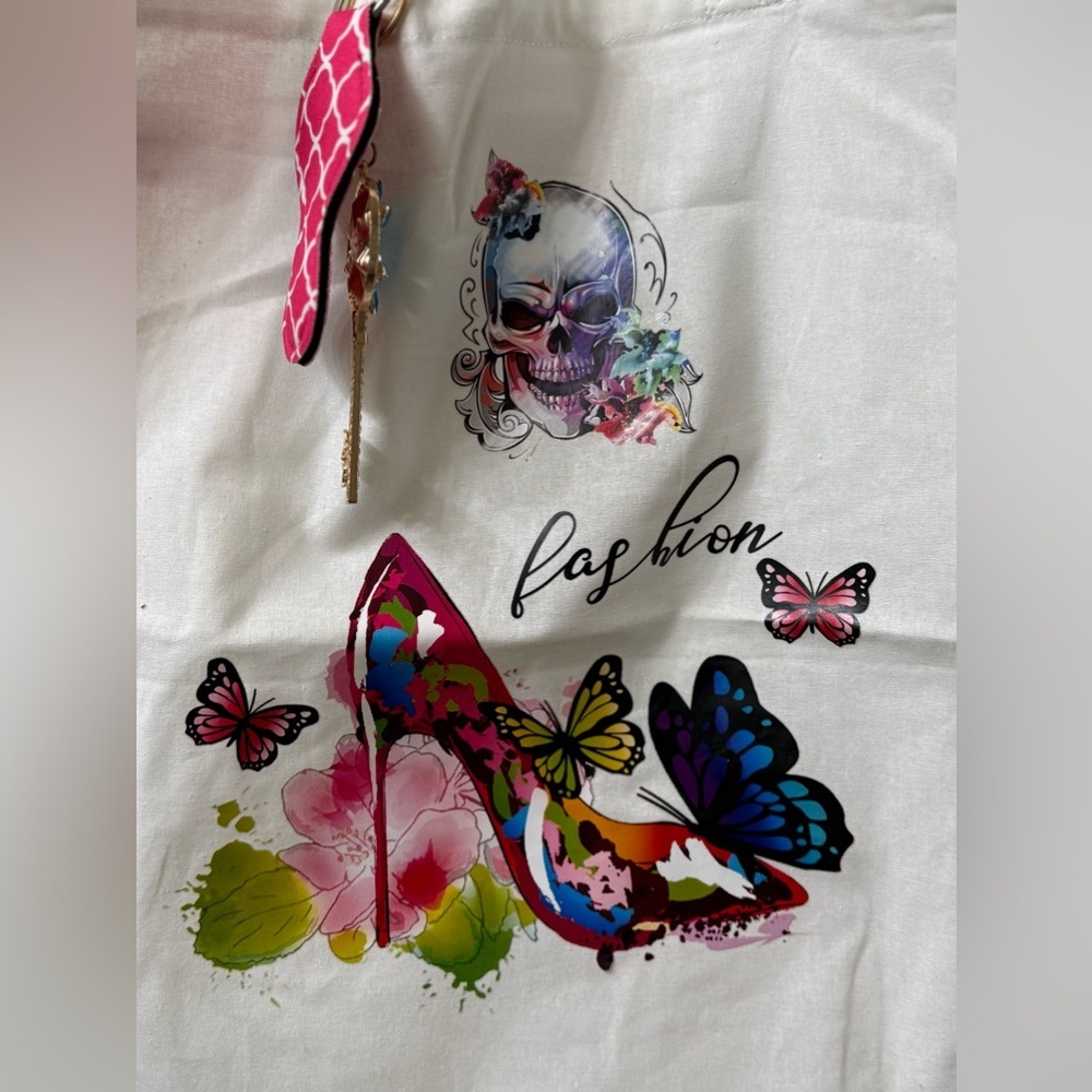 High heel stiletto handmade tote bag